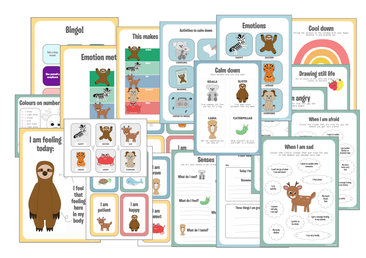 Mindfulness for toddlers – Theme Prints