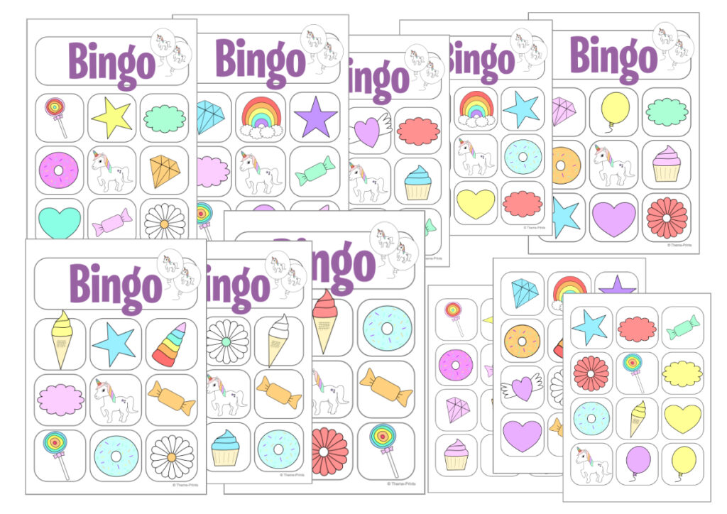 unicorn bingo
