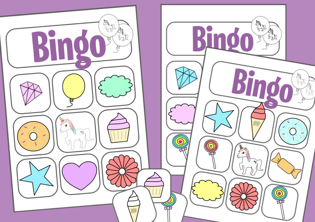 unicorn bingo printables
